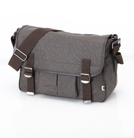 Chocolate Crushed Waxed Canvas Satchel