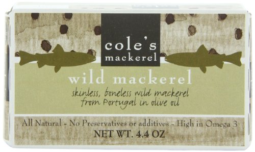 Cole's Mackerel in Olive Oil 4.4 oz