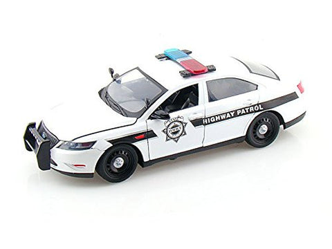 Motormax - Ford Police Interceptor Concept Highway Patrol (1/24 scale diecast model car, White)