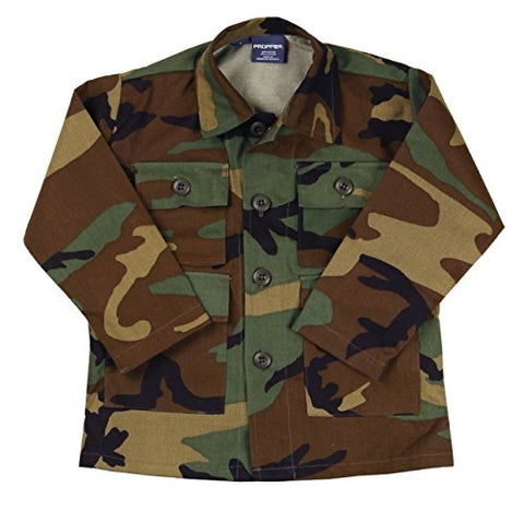 Kid's BDU Coat Size 14 (Woodland)