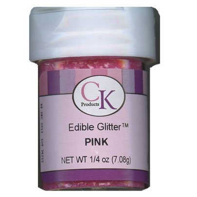 Celebakes Pink Edible Glitter, .25 oz
