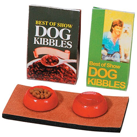 Miniature - Dog Food Station - 2.25 inches - 4 pieces