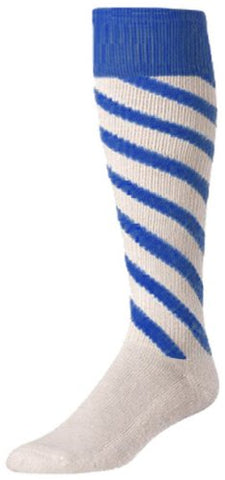 Candy Stripe -Striped Over-Calf, Tube, Royal-Royal-White, Small