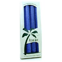 Aloha Bay 9-Inch Palm Tapers, Royal Blue (4 Candles)