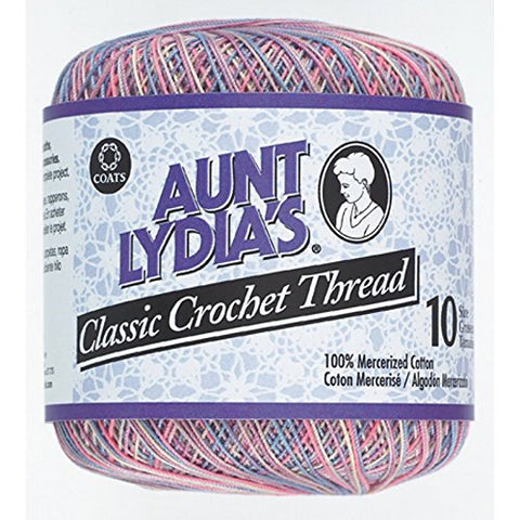 Aunt Lydia's- Classic Crochet Thread Size 10, Pastels
