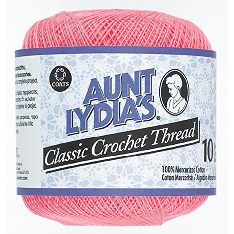 Aunt Lydia's- Classic Crochet Thread Size 10, French Rose