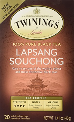 Twinings Of London Lapsang Souchong Boxed Teabags, 20 Count