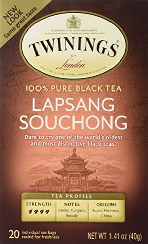 Twinings Of London Lapsang Souchong Boxed Teabags, 20 Count