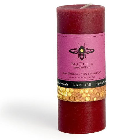 Beeswax Aromatherapy Pillars 2" x 4.75", Rapture