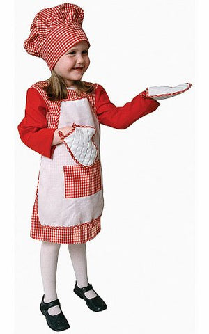 Red Gingham Girl Chef, Small