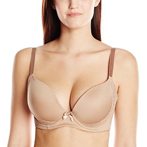 CASEY Plunge Molded Bra 30E, European Nude