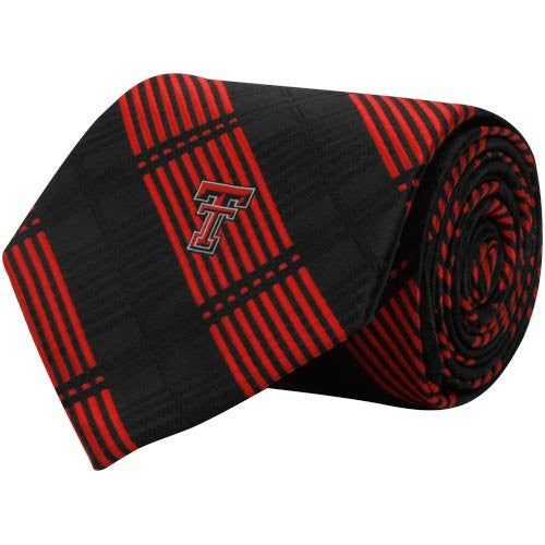 Texas Tech Red Raiders Tie Woven Plaid