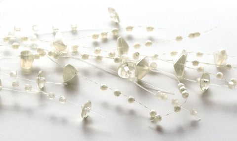 5' BEAD ORNGD IVORY PEARL