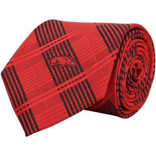 Arkansas Razorbacks Tie Woven Plaid