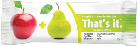 That's it. Apple Pear Fruit Bar (12x1.2 OZ)