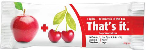 That's It Fruit Bar, Apple & Cherry (Pack of 12)