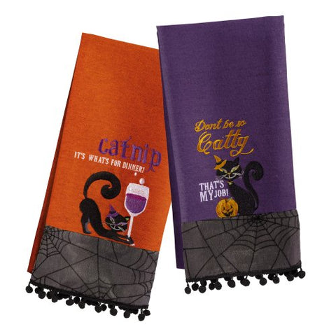 Cat Tea Towels: Set of 2