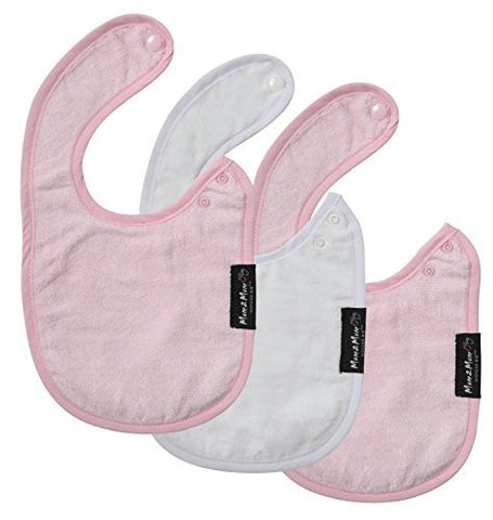 Infant Wonder Bib - 3 pack (Baby Pink, White, Baby Pink)