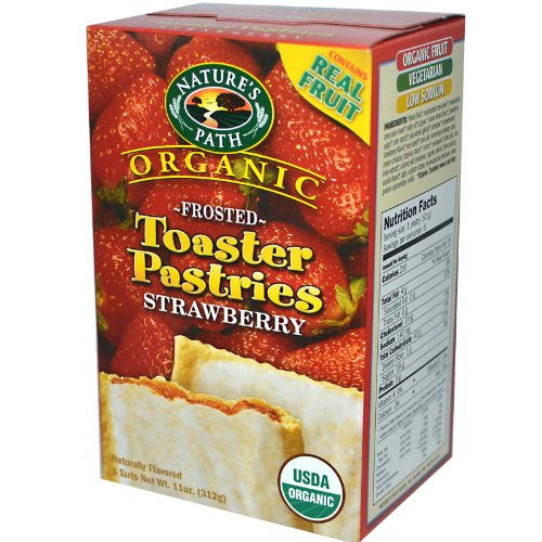Nature's Path Toaster Pastries Strawberry, Frosted At least 95% Organic (11 oz)