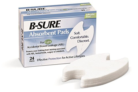 B-Sure Absorbent Pads, 24 dressings
