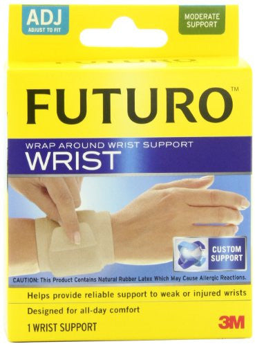 Wrap Around Wrist Support, Adjustable Beige One Size