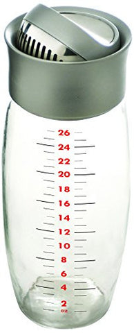Boston Flip-Top Cocktail Shaker 26 oz Clear Glass Body
