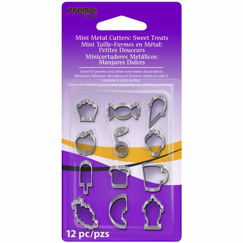 Premo! Mini Metal Cutters: Sweet Treats, 12 pc