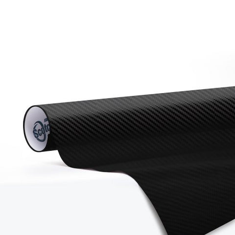 3M Scotchprint 1080 Carbon Fiber Vinyl Flex Wrap, Black, 60in x 12in