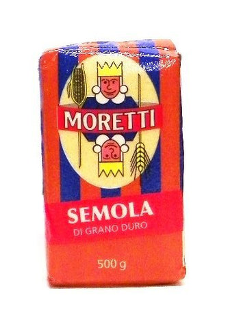 Molini Riuniti Moretti Flour, Semolina - Durum Wheat, 500 gr/1.1 lb