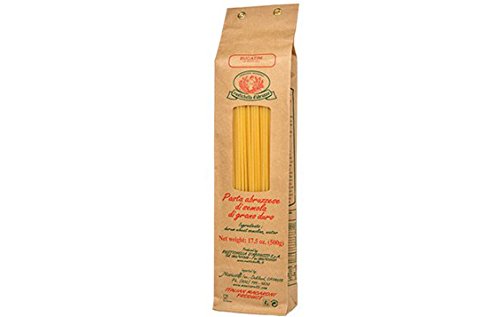 Rustichella d'Abruzzo Pasta, Durum Wheat in Brown Paper Bag, Bucatini, 500 gr/1.1 lb