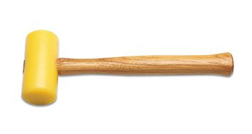 YELLOW PLASTIC MALLET, 1-1/2"