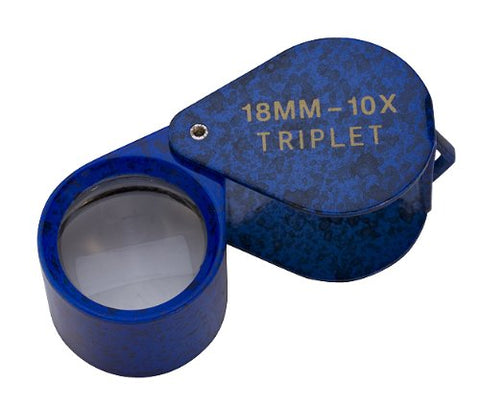 18MM 10X TRIPLET - BLUE LAPIS