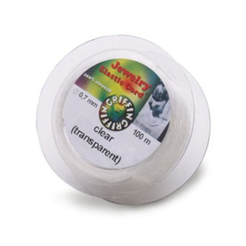 GRIFFIN ELASTIC CORD 0.7MM CLEAR - 100M