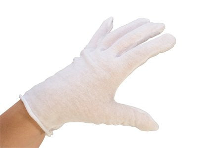 COTTON GLOVES - EXTRA LARGE, 12/BG