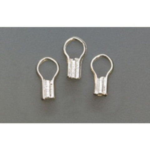 EZ CRIMP END, SILVER PLATED-PK/80