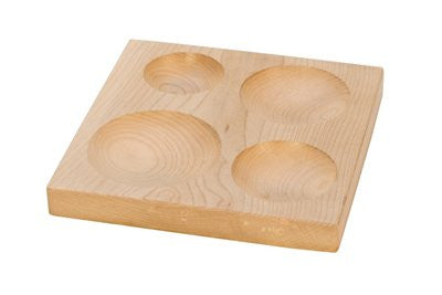 FOUR ROUND GROOVE SHAPING BLOCK