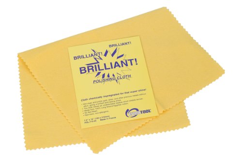 Brilliant Cloth, Yellow, 7.5" X 12"