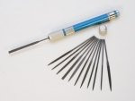 12 PC FILE SET W/ HANDLE - 4" FILES