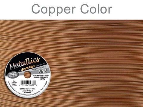 METALLIC SOFT FLEX- .014 DIA, 30 FT- COPPER