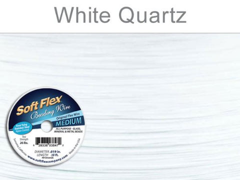 SOFT FLEX WIRE .019, 30 FT SPOOL - WHITE