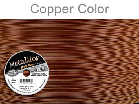 METALLIC SOFT FLEX- .019 DIA, 30 FT- COPPER