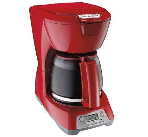 12 Cup Programmable Coffeemaker - Red
