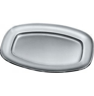 Oval serving plate, 15¾ x 11 in.