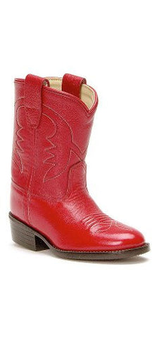 Children's & Youth's Western Boots, Red 6 D