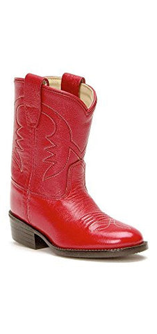 Children's & Youth's Western Boots, Red 7.5 D