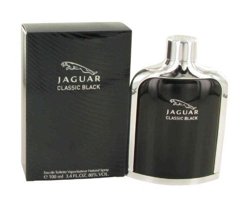 Jaguar Classic Black Cologne, For Men, 3.4 oz Eau De Toilette Spray