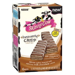 Nestle Skinny Cow Heavenly Crisp Milk Cocolate 18 Count 0.77 Oz
