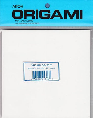 Origami: White; 50 shts, 5 7/8” sq.