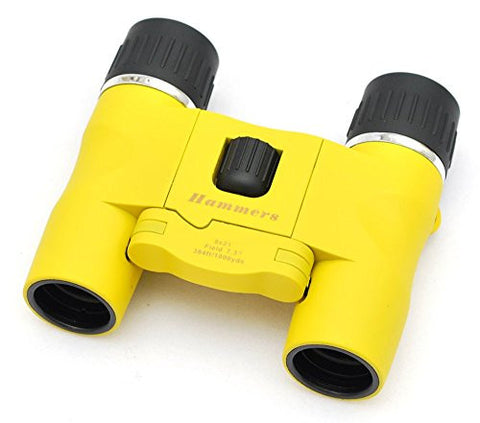Binocular 8x21Y, Rubber Armored, Ruby Lens, Marine yellow