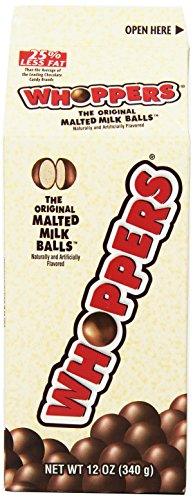 Whoppers Carton Malted Milk Balls 12 Count 12 Oz